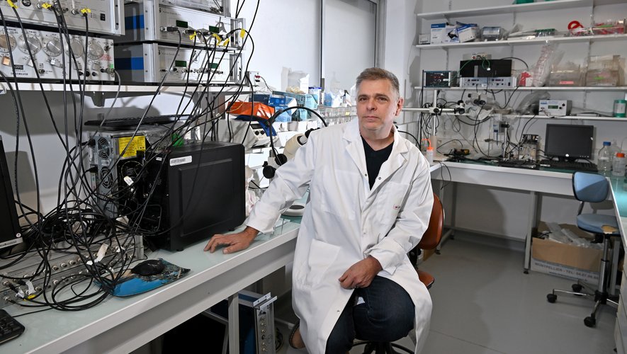 Alain Lacampagne dans son laboratoire à Montpellier